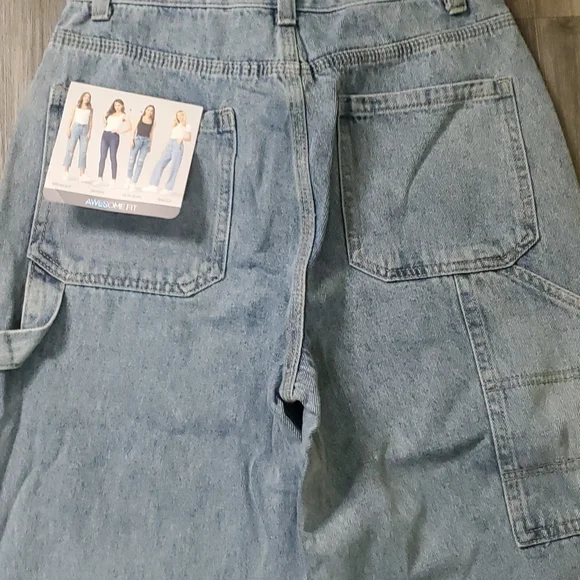 Super high rise carpenter blue jeans - Picture 2 of 4